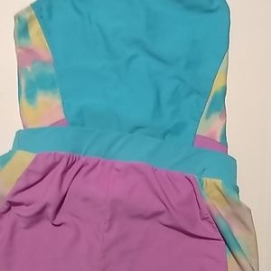 One piece with shorts swim suit